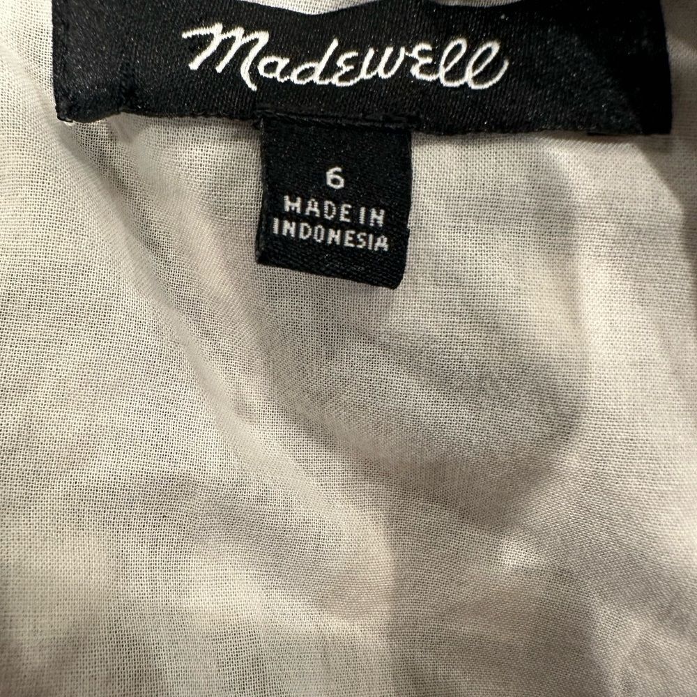 Madewell ruffle gingham shift dress black white - Picture 4 of 4